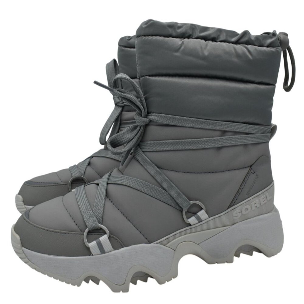 Sorel Women 9.5 Kinetic Impact NXT Chrome Grey Moonstone Waterproof Winter Boots